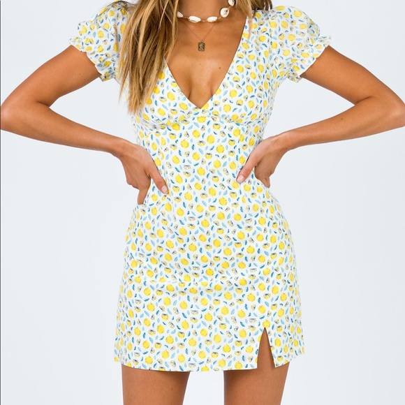 Princess Polly Dresses & Skirts - Mini Lemon Dress!